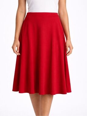 Elegant Red Women's Skirt